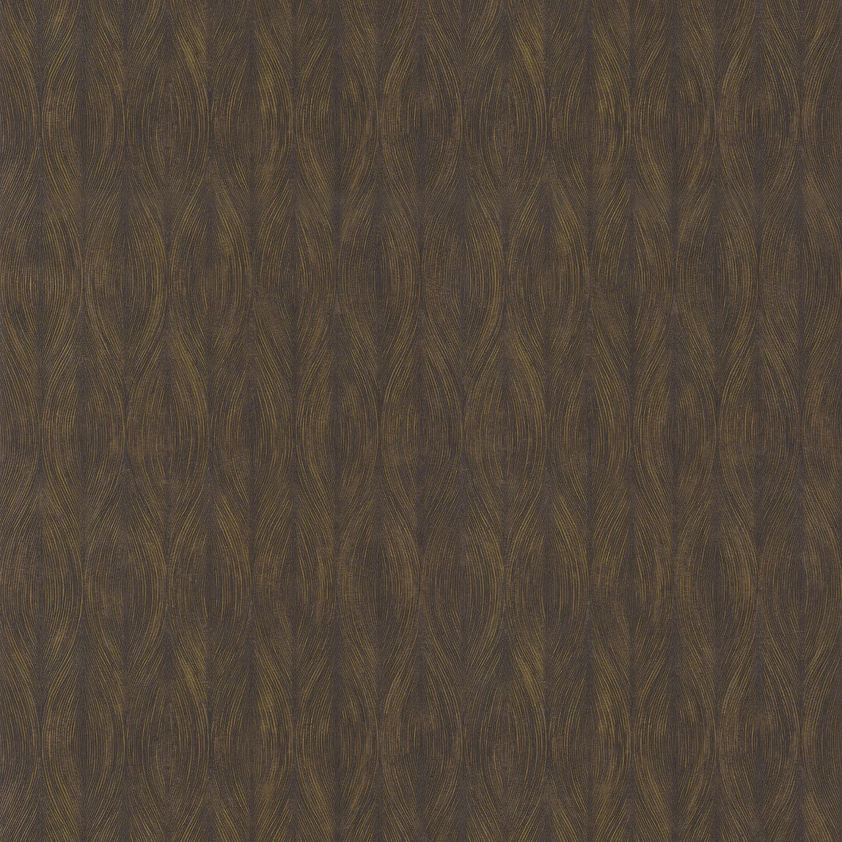 Casamance Keramos wallpaper — Ébène/Doré