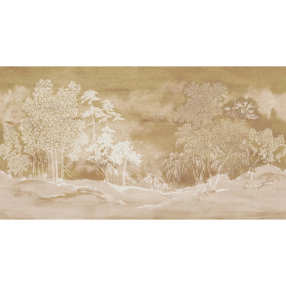 Casamance Koraku wallpanel — Grège/Doré