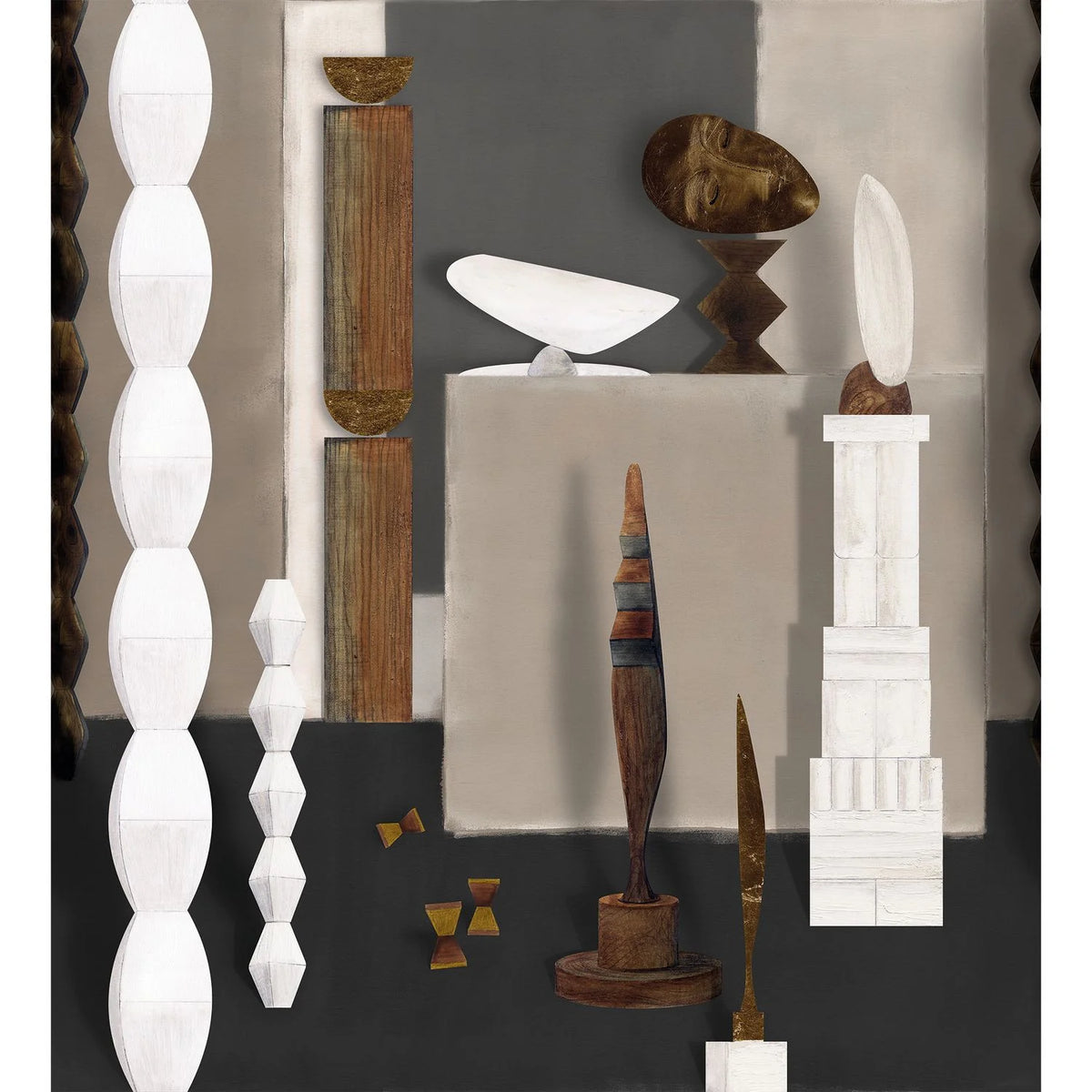 Casamance L'Atelier De Brancusi wallpanel — Grege