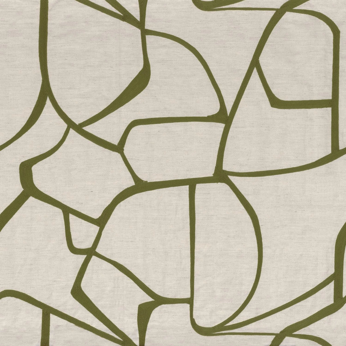 Casamance Lacis fabric — Olive