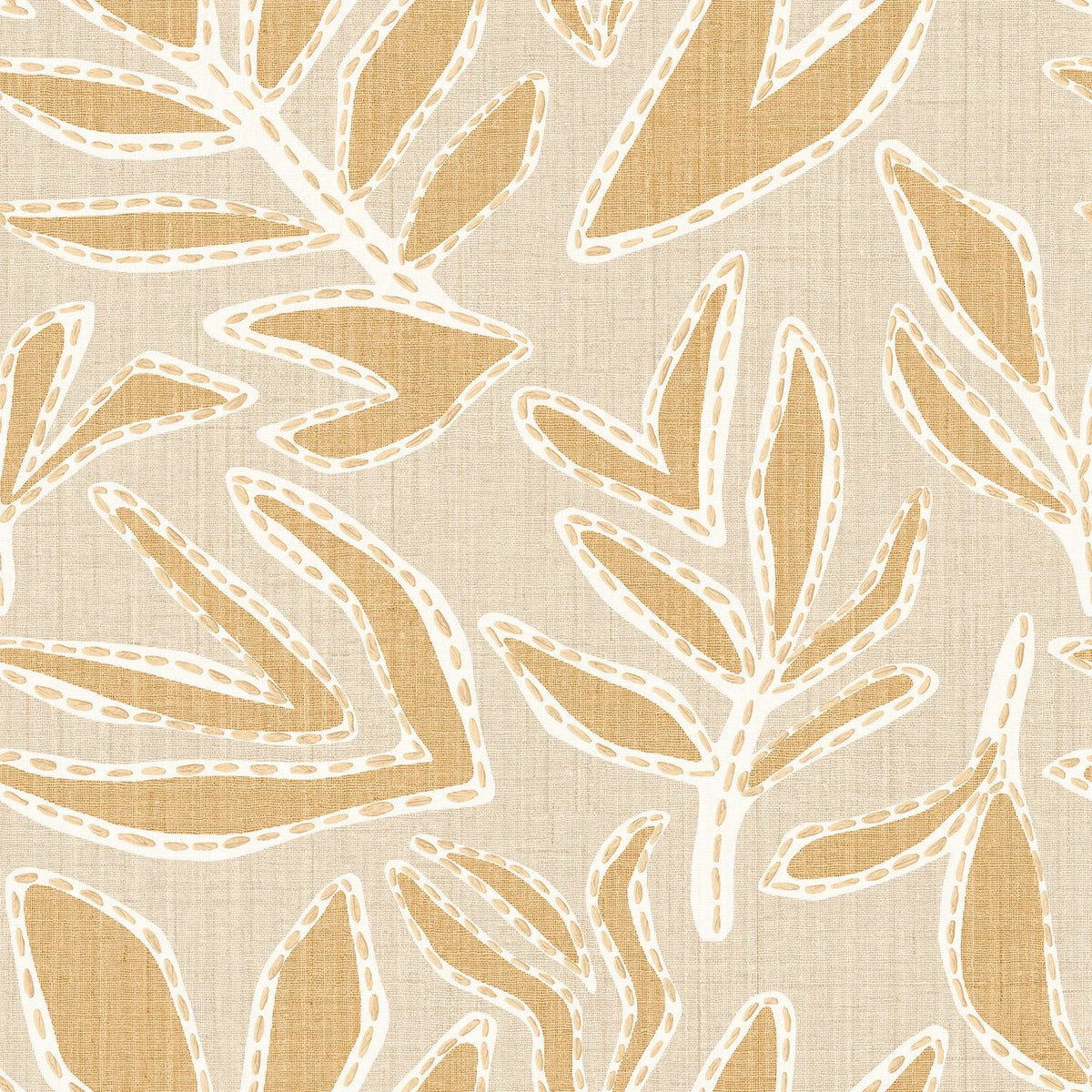 Casamance Lanzea wallpaper — Sable/Vanille