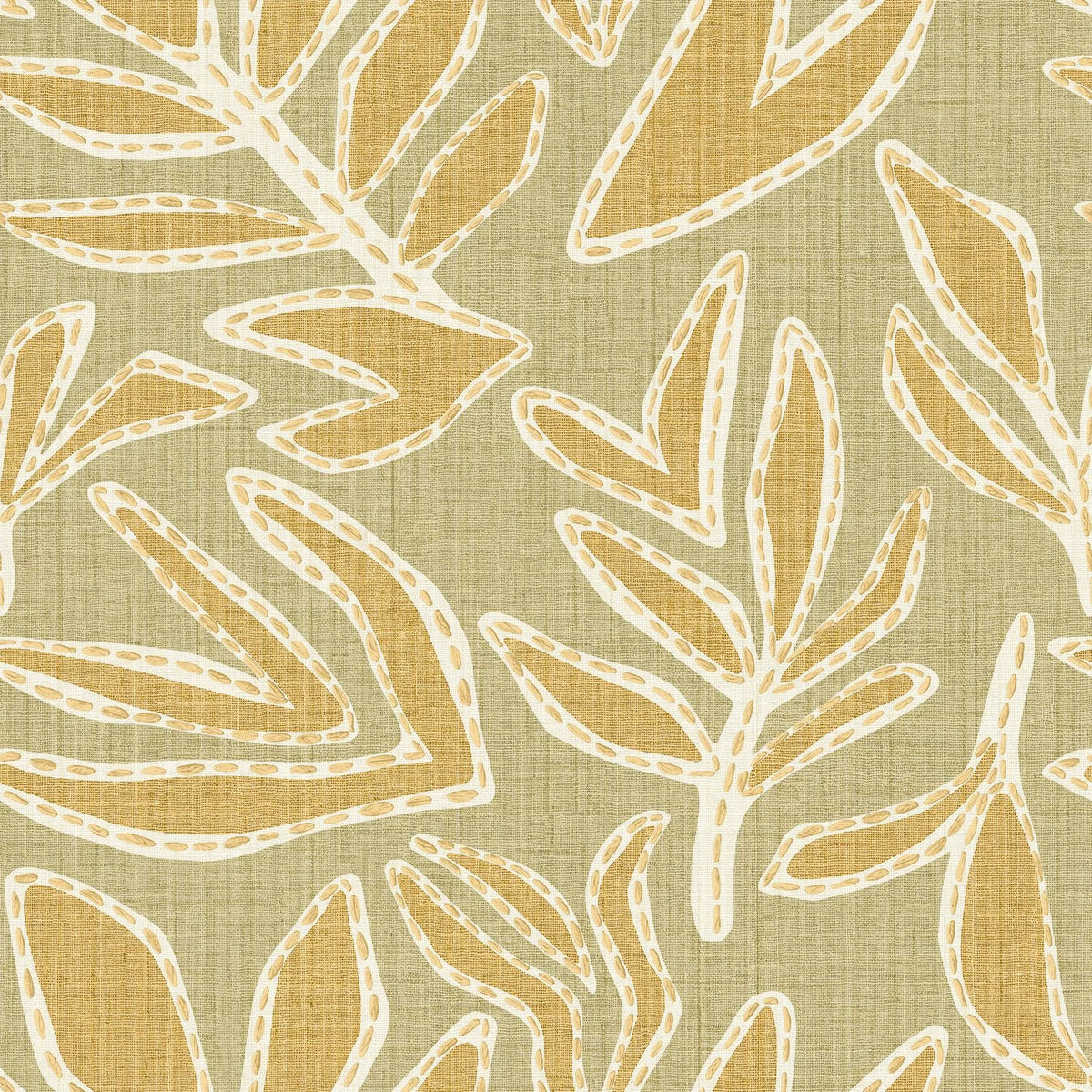 Casamance Lanzea wallpaper — Amande/Paille