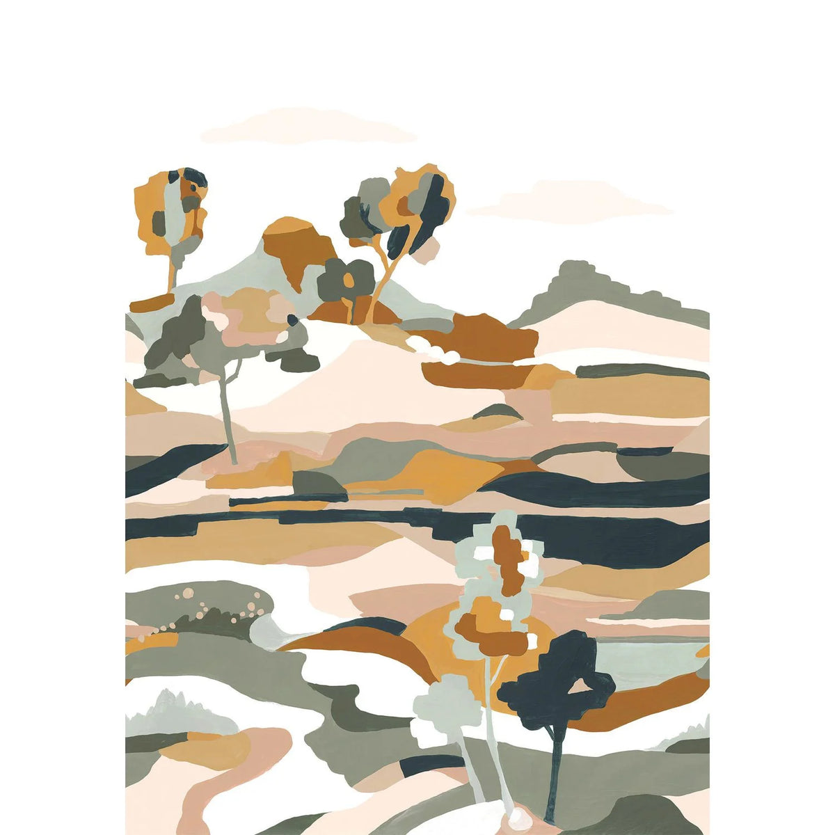 Casamance Le Bassin wallpanel — Céladon