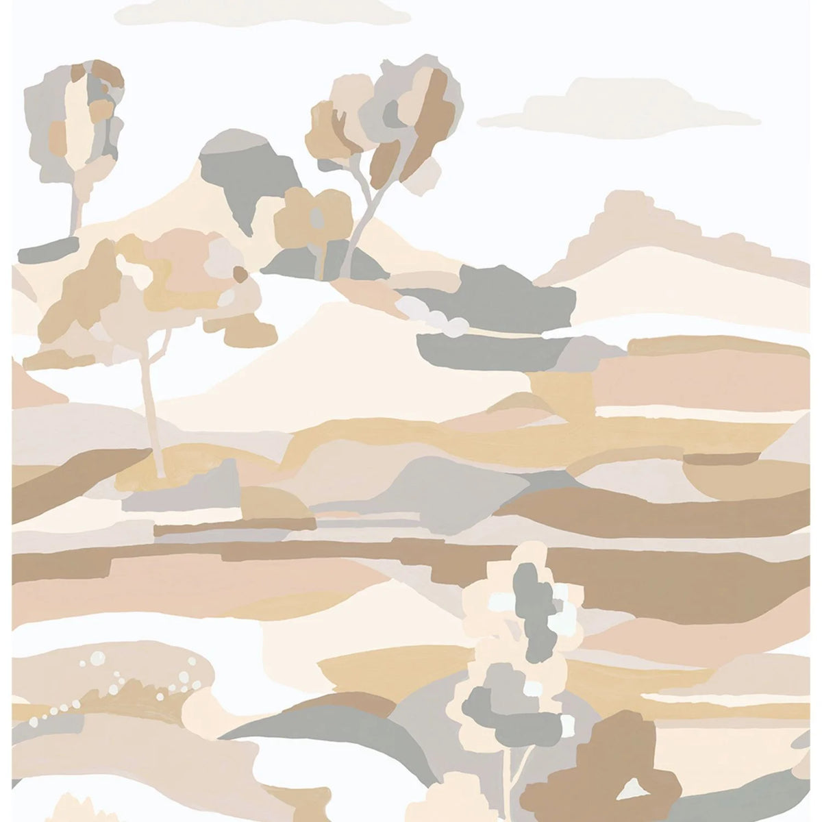 Casamance Le Bassin wallpanel — Blanc/Sable