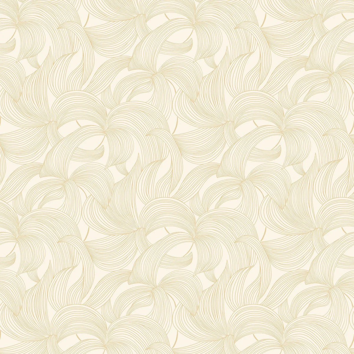 Casamance Leontine wallpaper — Ivoire/Doré