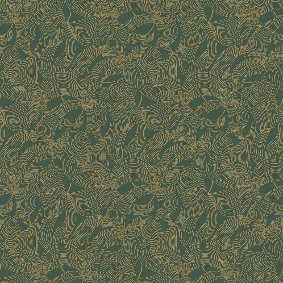 Casamance Leontine wallpaper — Jaspe/Doré