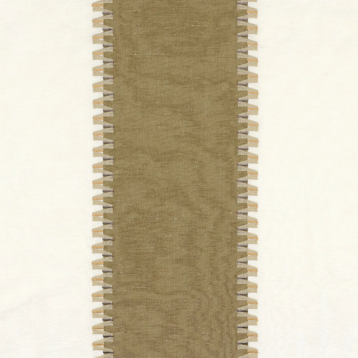 Casamance Lily fabric — Olive