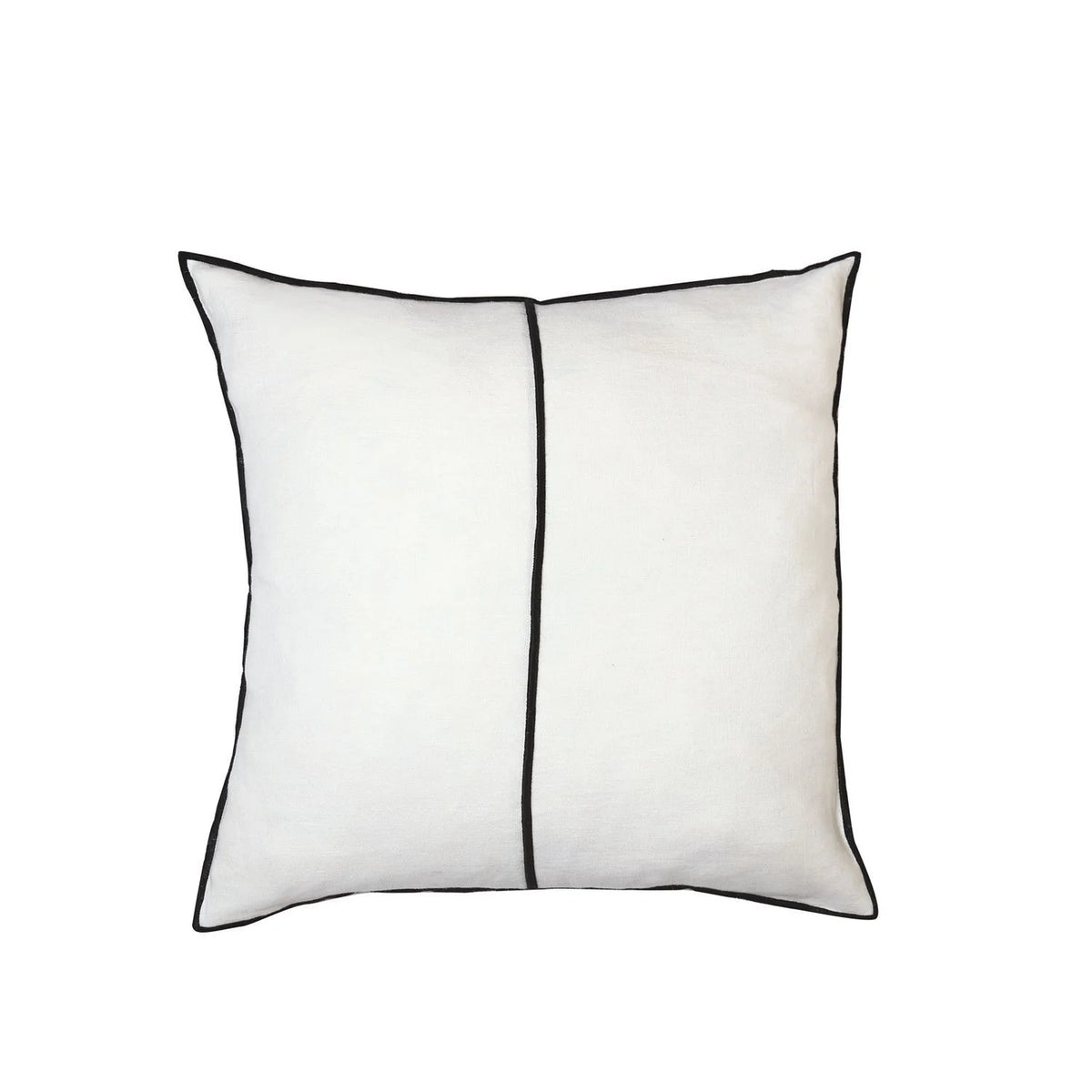 Casamance Linen cushion cover — Blanc Petale