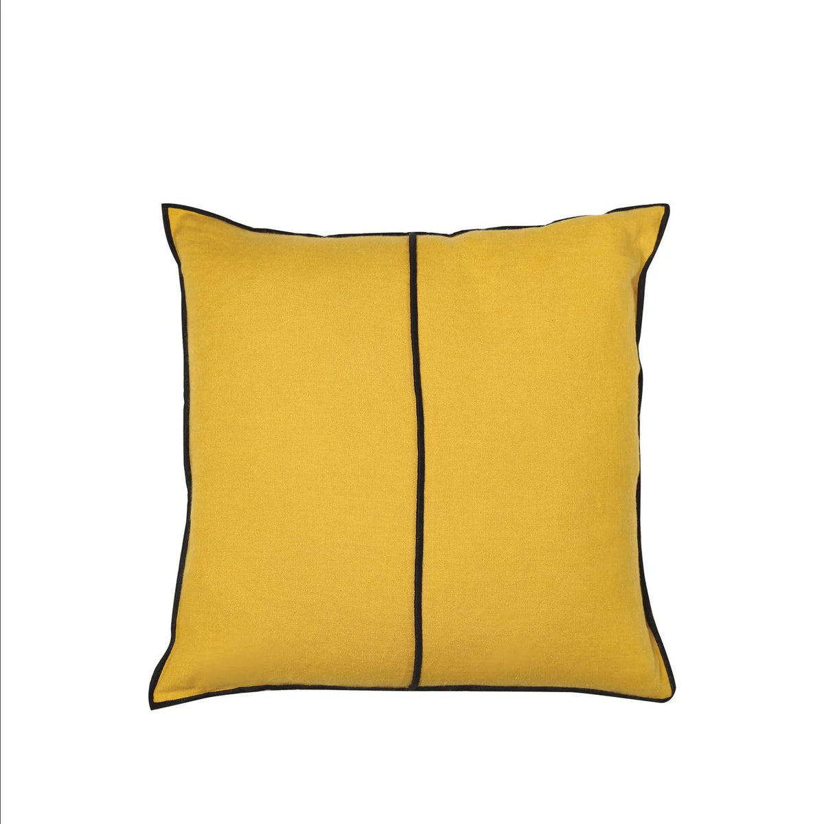 Casamance Linen cushion cover — Moutarde