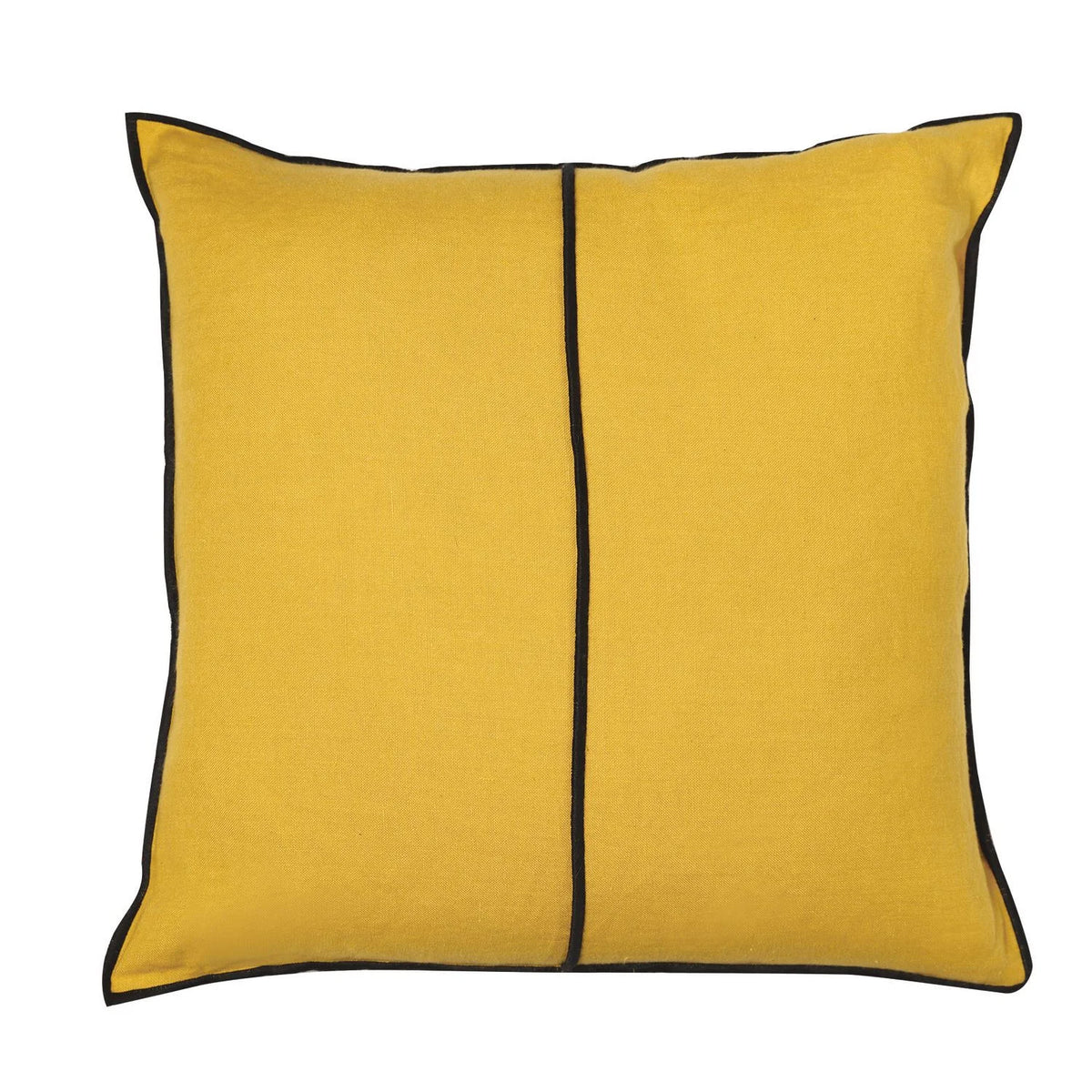 Casamance Linen cushion cover — Moutarde