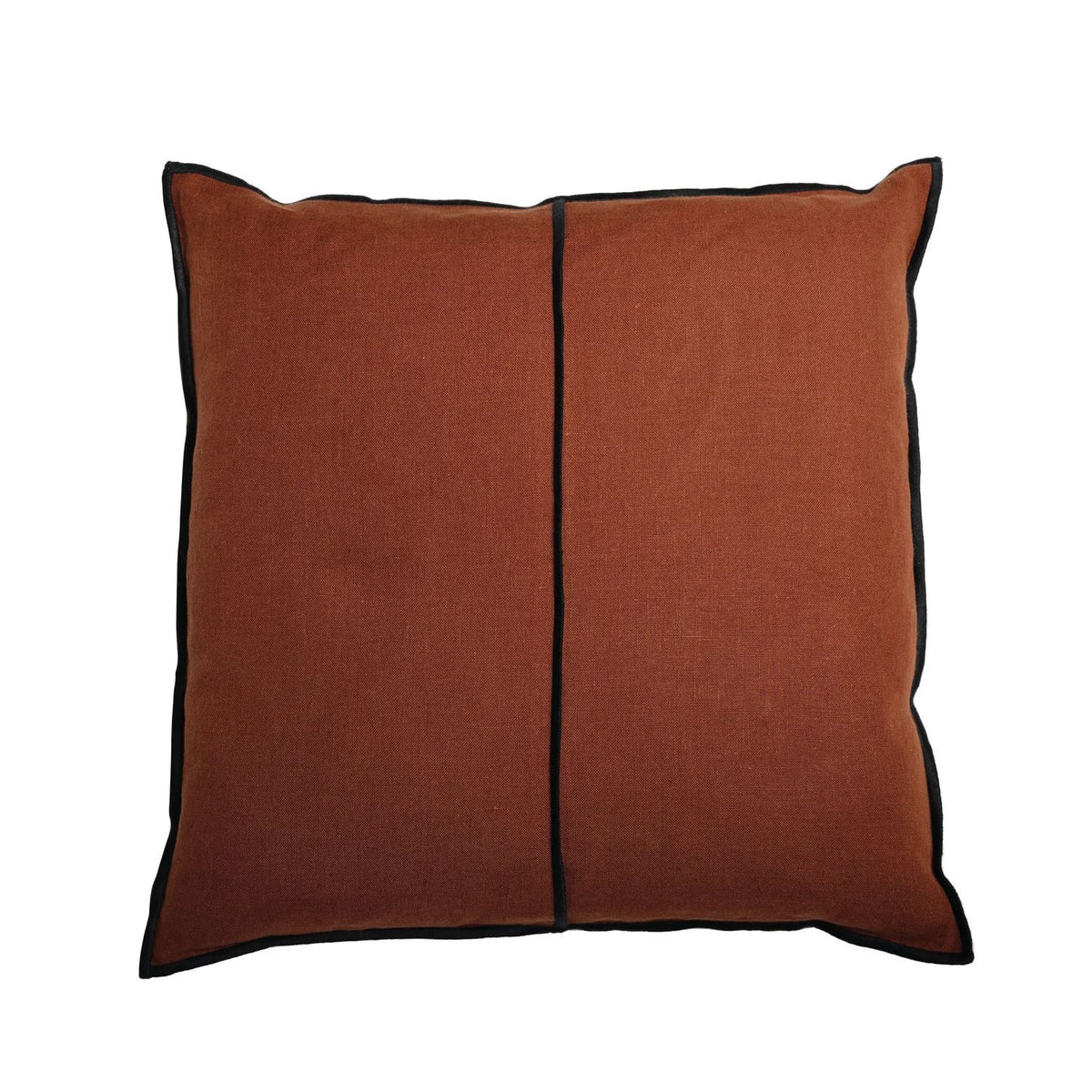 Casamance Linen cushion cover — Rouille