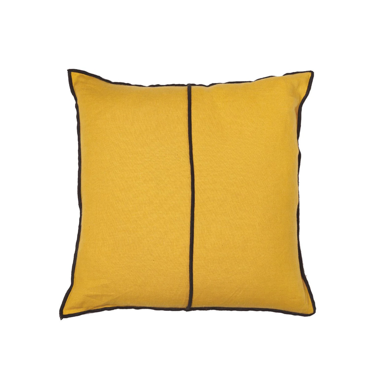 Casamance Linen cushion cover — Curry