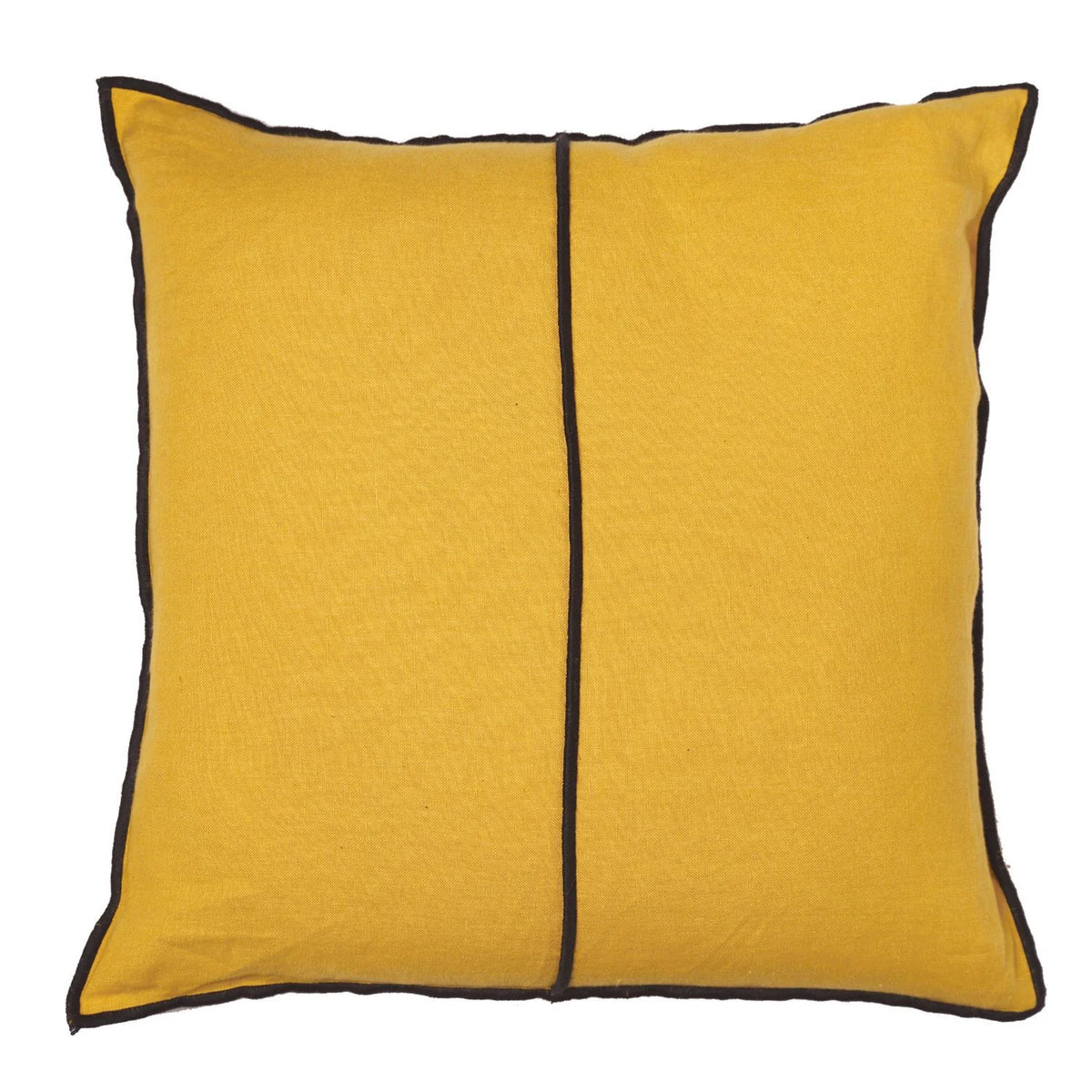 Casamance Linen cushion cover — Curry