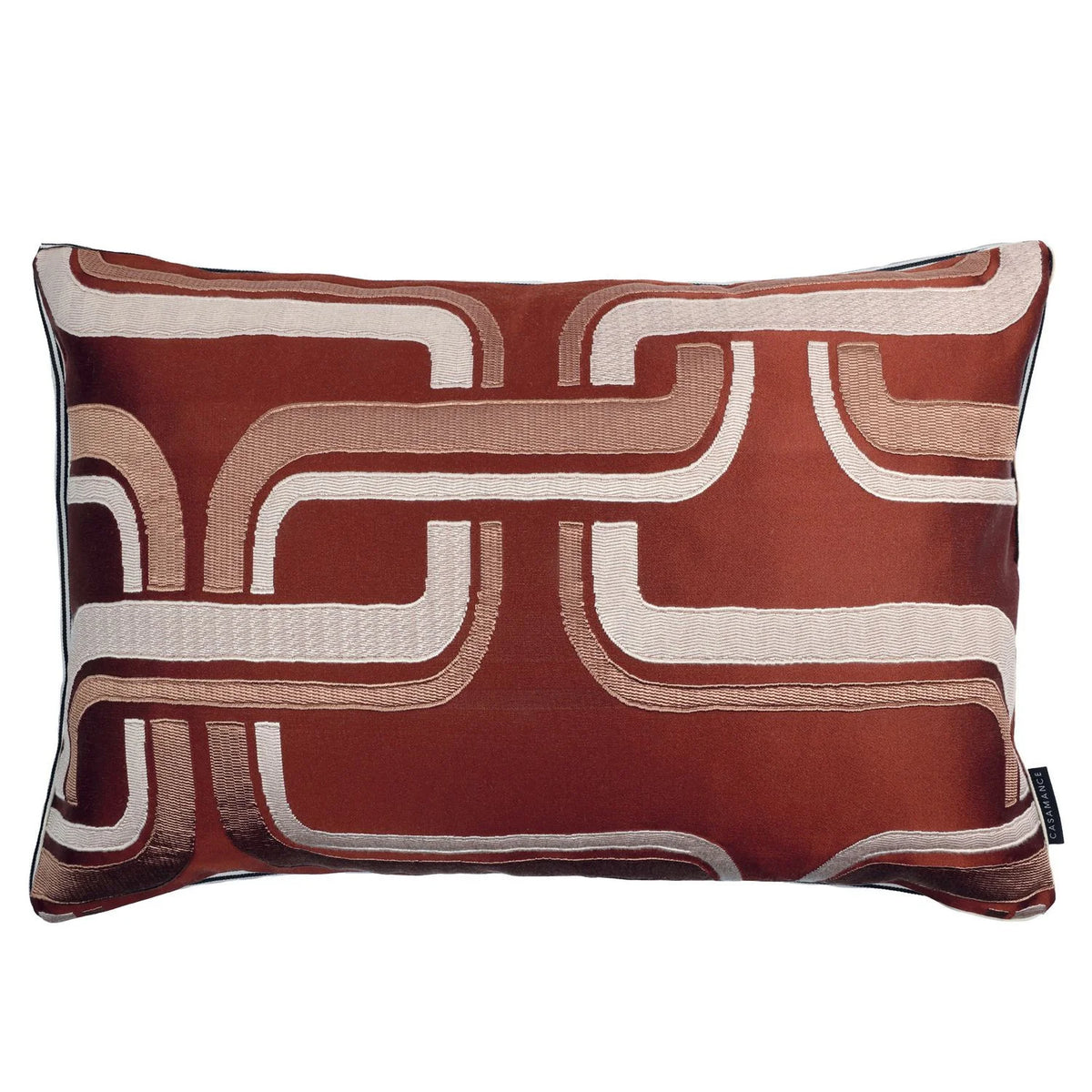 Casamance Luminescence cushion cover — Acajou