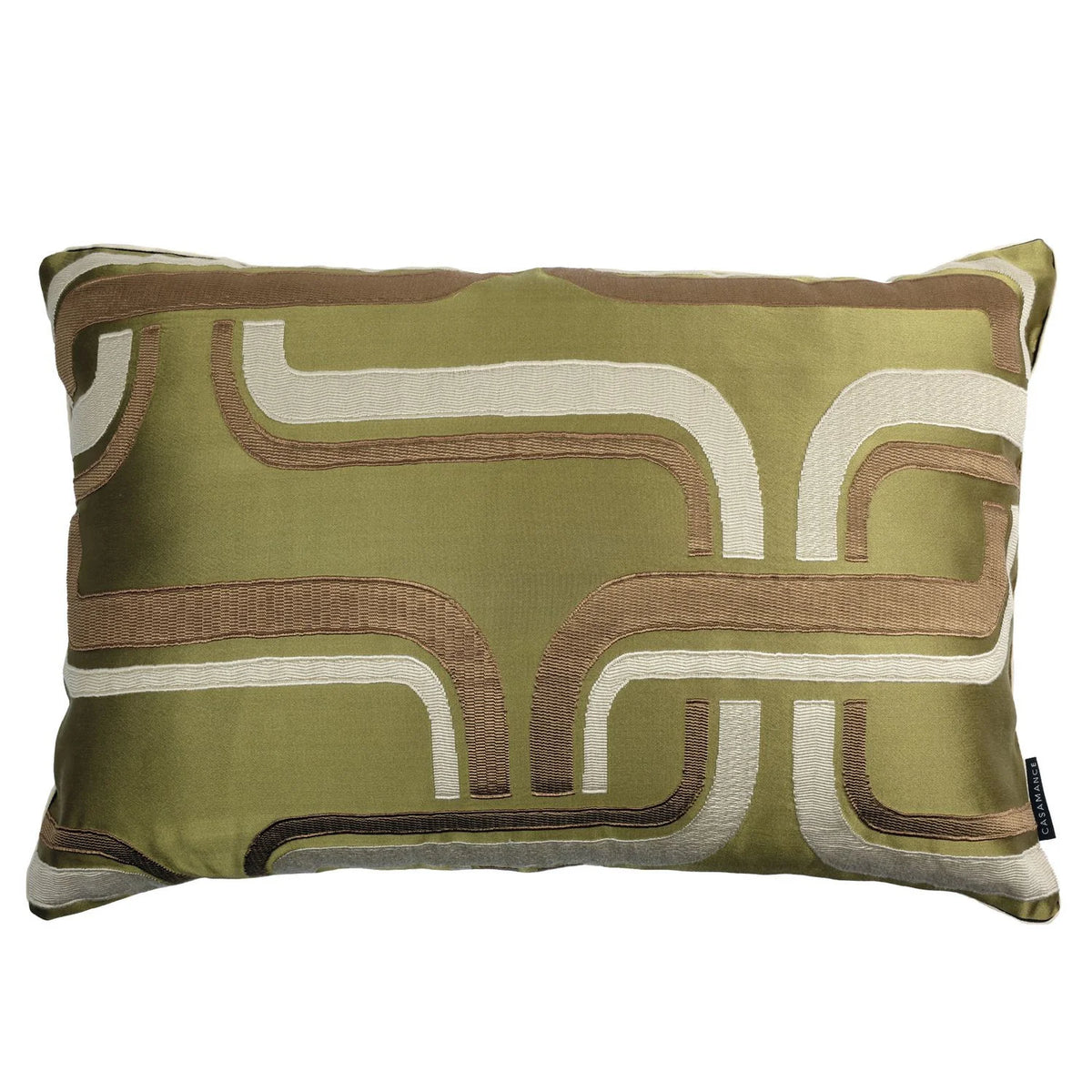 Casamance Luminescence cushion cover — Olive