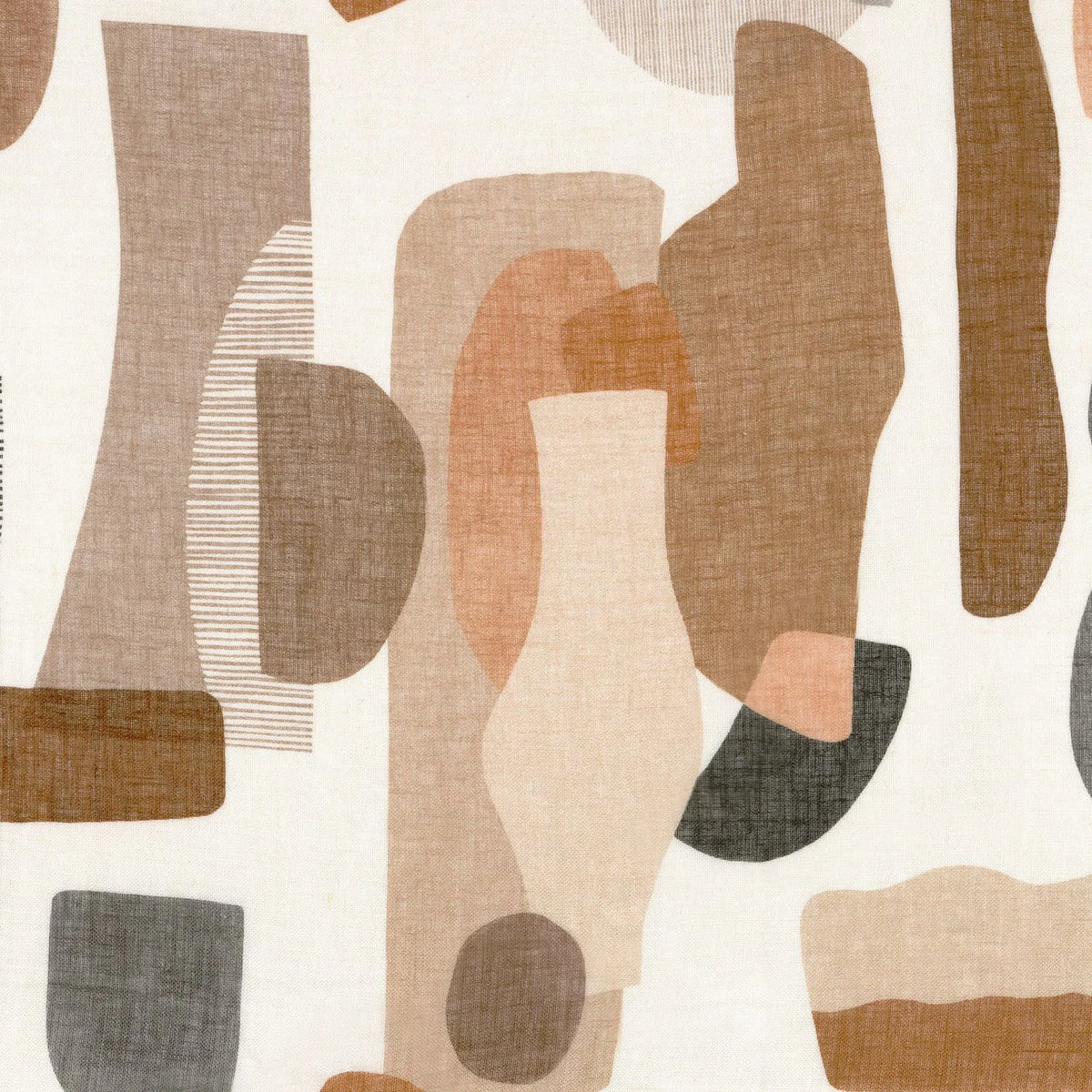 Casamance Machaya Print fabric — Mordore Gris