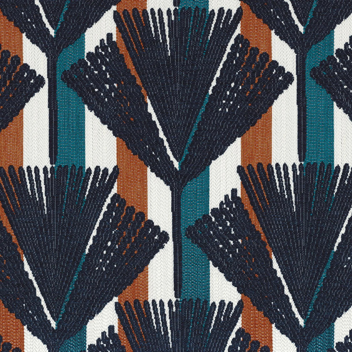 Casamance Madère fabric — Multico Bleu