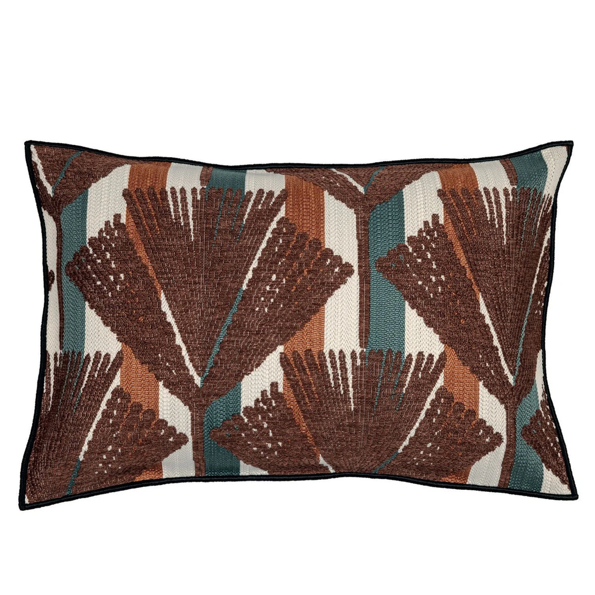 Casamance Madère cushion cover — Multico Terracota Foncé