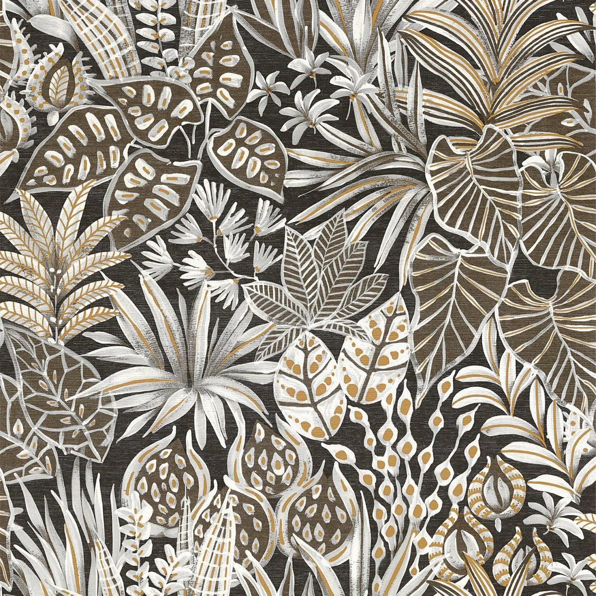 Casamance Madhuca wallpaper — Noir