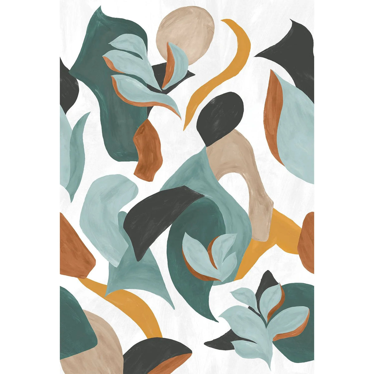 Casamance Mambo wallpanel — Blanc/Céladon