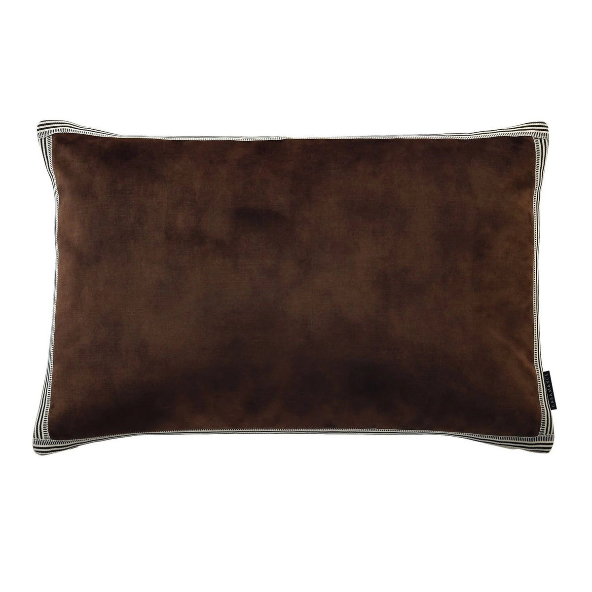 Casamance Manade cushion cover — Cafe