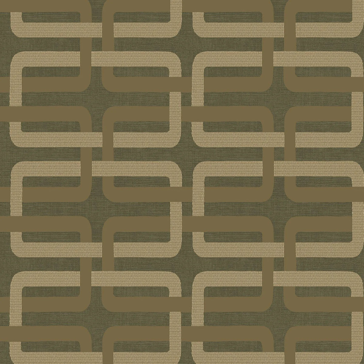 Casamance Matjara wallpaper — Kaki/Doré