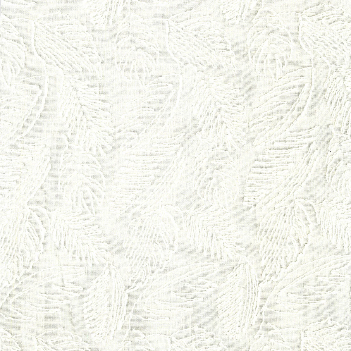 Casamance Melianthe fabric — Blanc