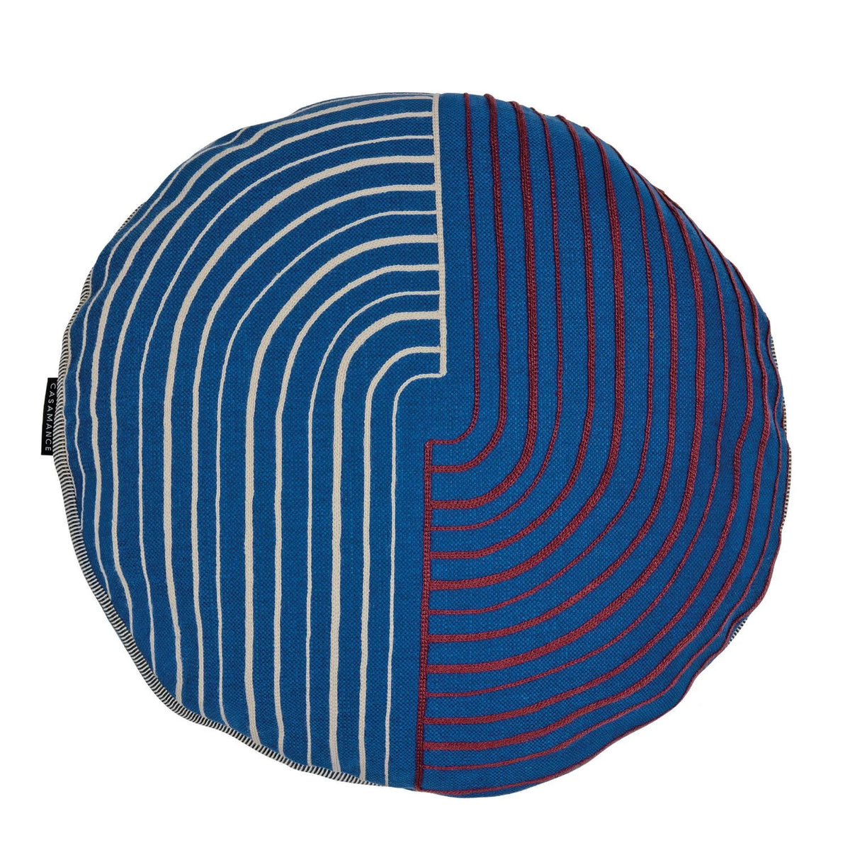 Casamance Mellow cushion cover — Bleu Cobalt