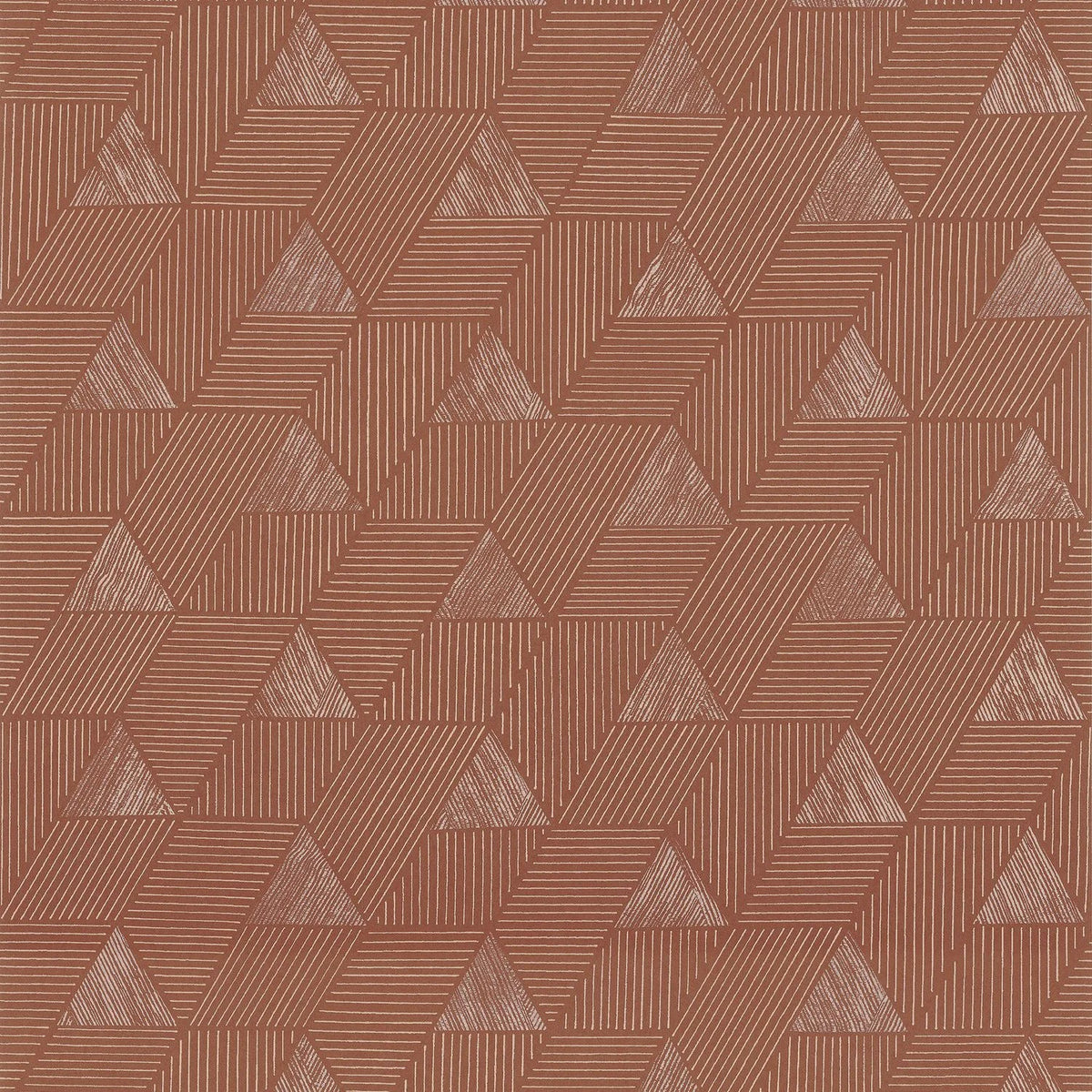 Casamance Méroé wallpaper — Terre Battue/Cuivre