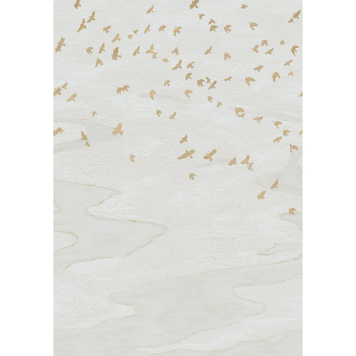 Casamance Migration wallpanel — Ivoire/Doré