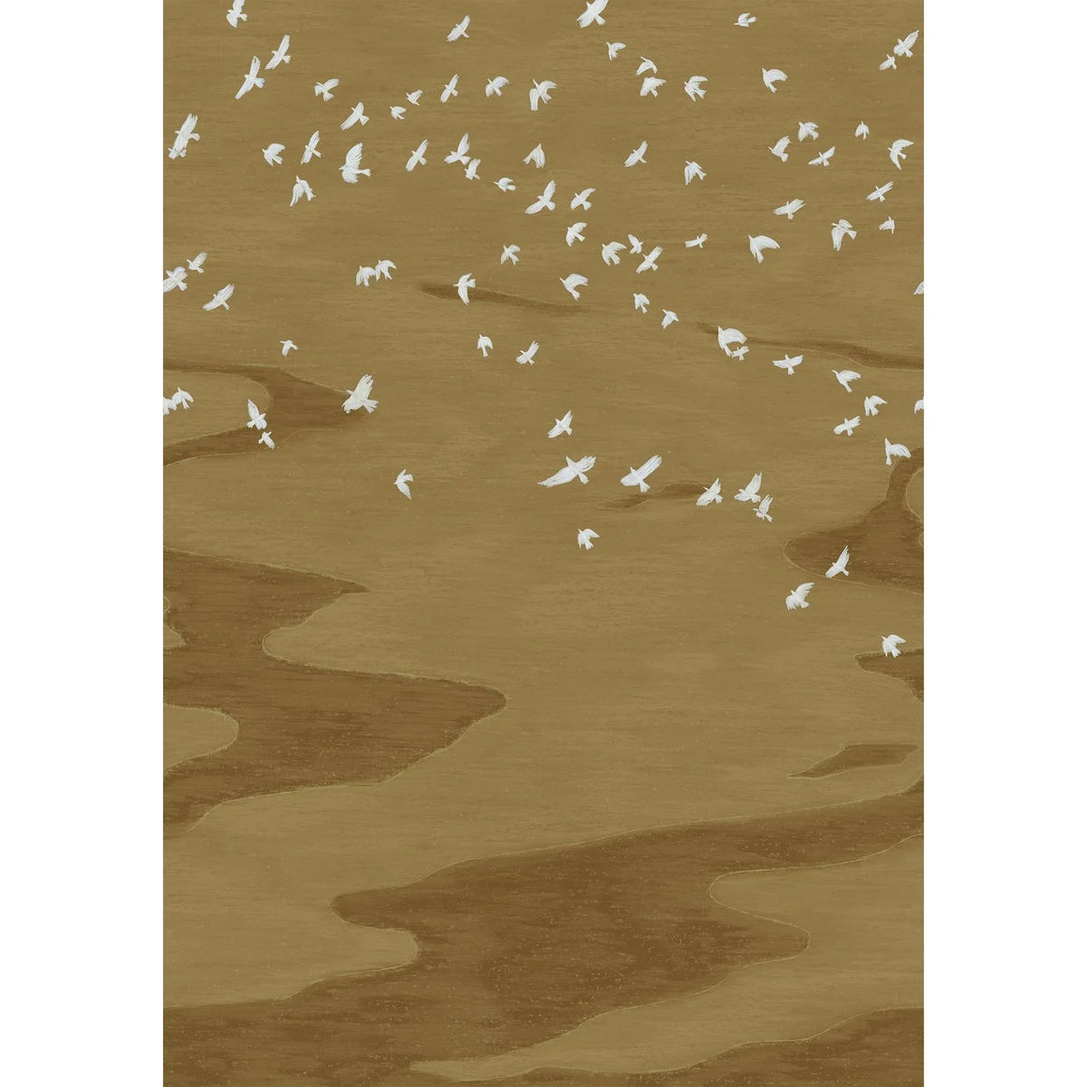 Casamance Migration wallpanel — Doré