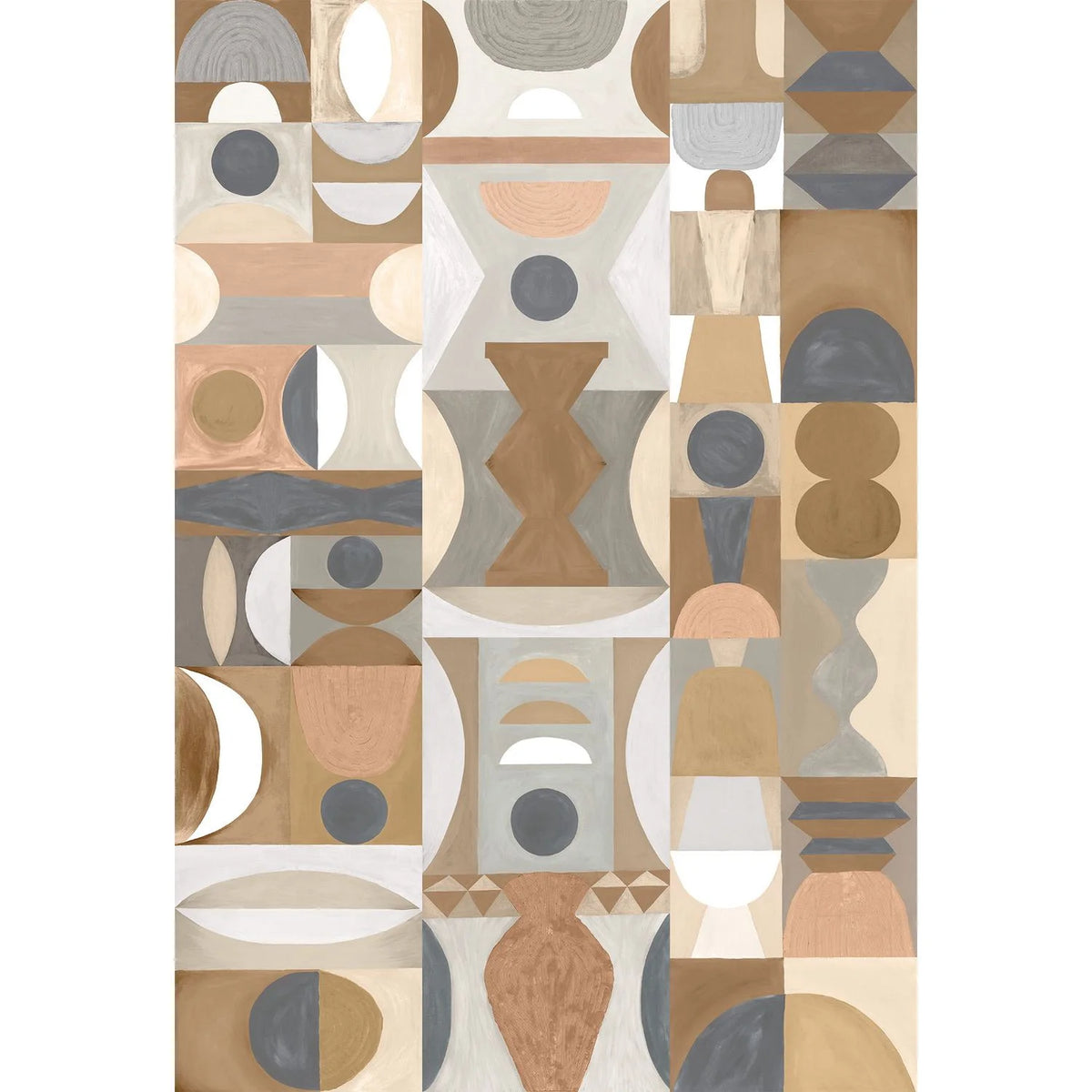 Casamance Modelage wallpanel — Camel/Nude