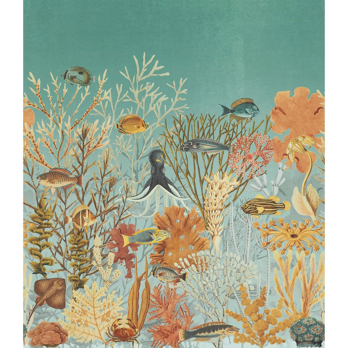 Casamance Moorea wallpanel — Caraïbe / Multicouleurs