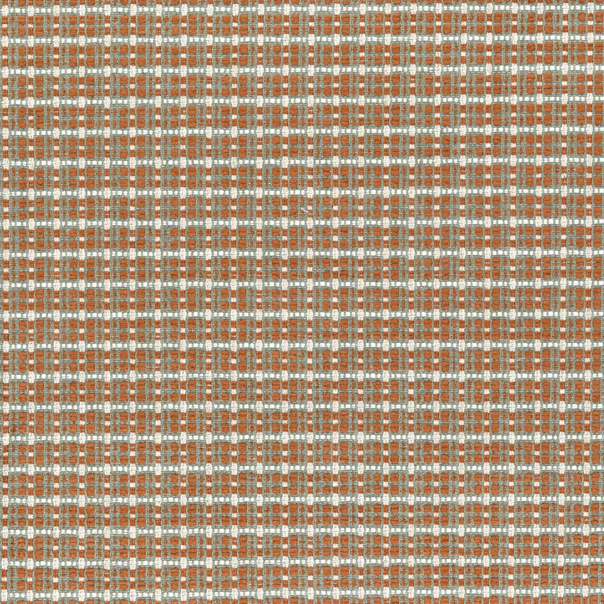 Casamance Mosaïco fabric — Céladon Orange