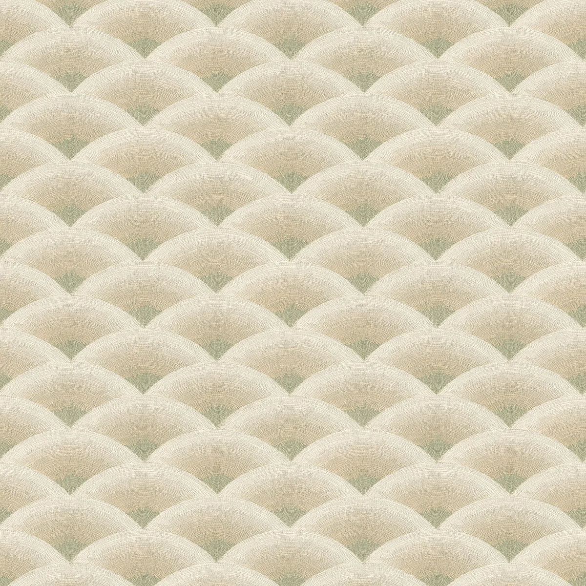 Casamance Nami wallpaper — Sable/Eucalyptus