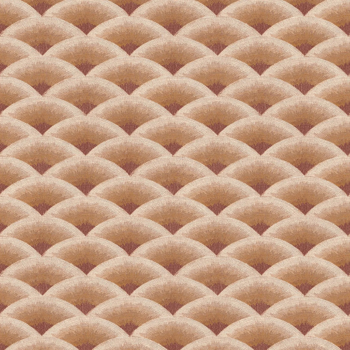 Casamance Nami wallpaper — Bordeaux/Ambre