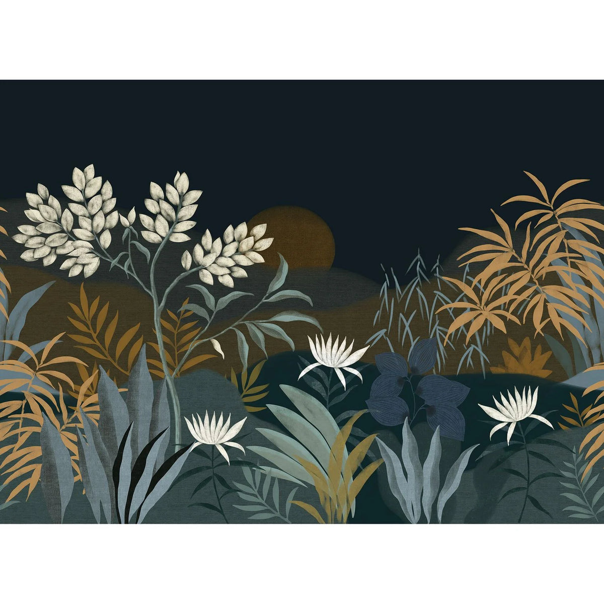 Casamance Neloe wallpanel — Encre