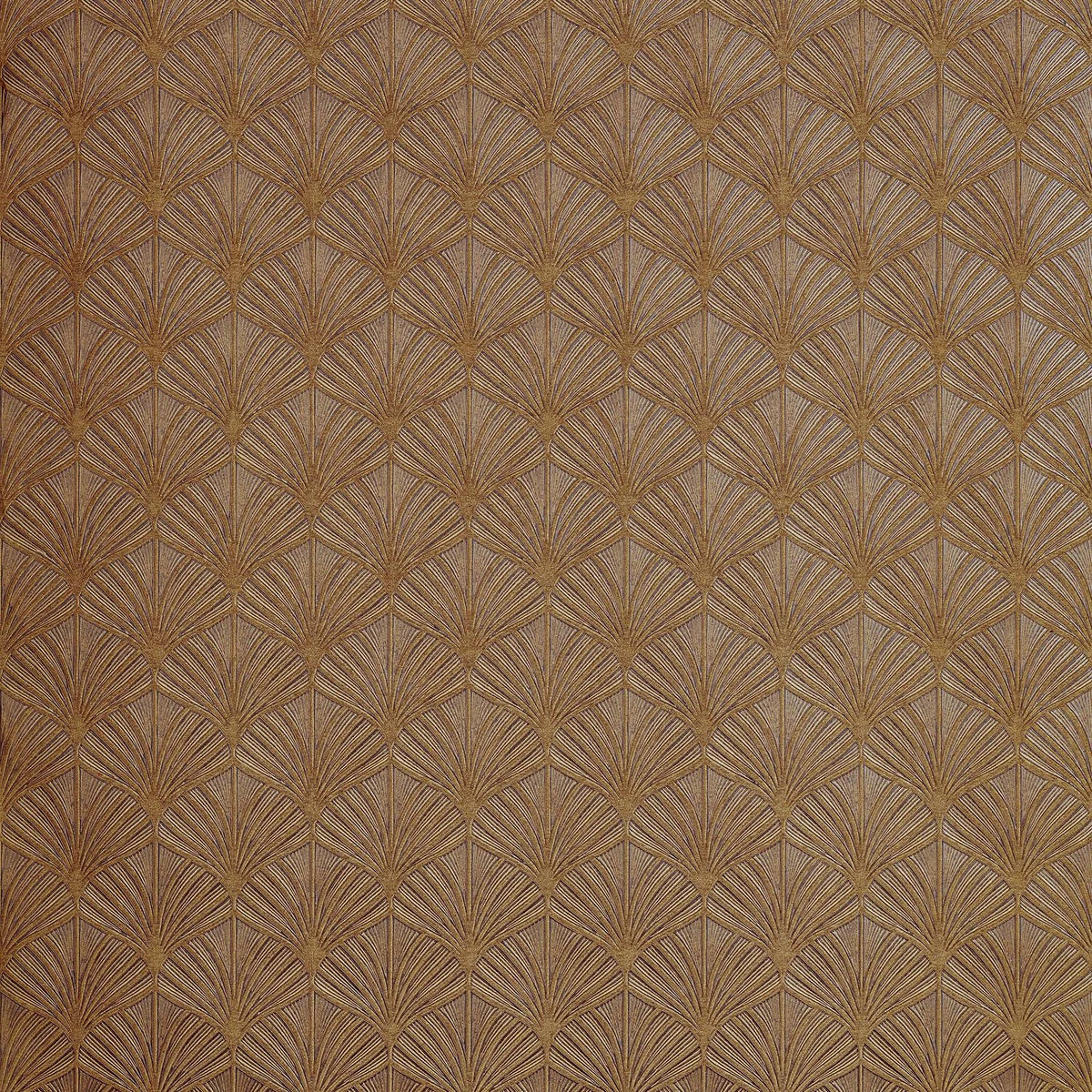 Casamance Nereides wallpaper — Aubergine/Doré