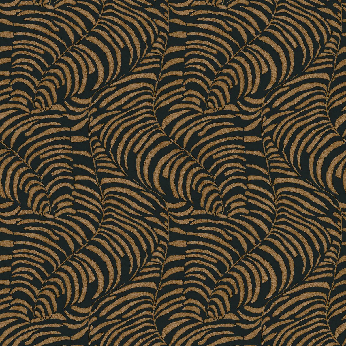 Casamance Nobile wallpaper — Noir/Doré