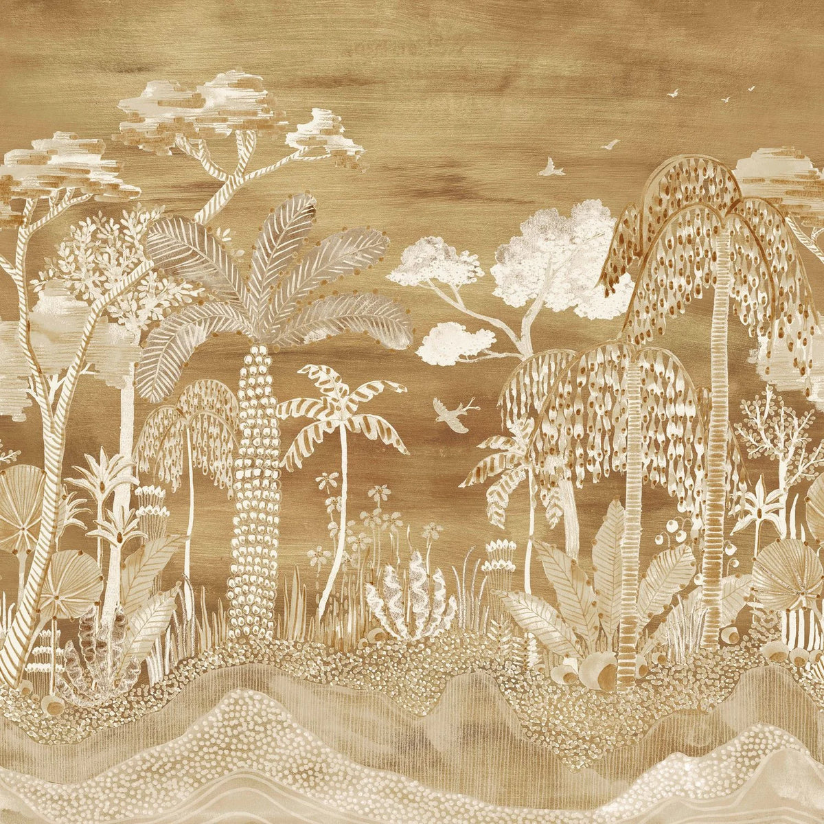 Casamance Nosara wallpanel — Mordoré
