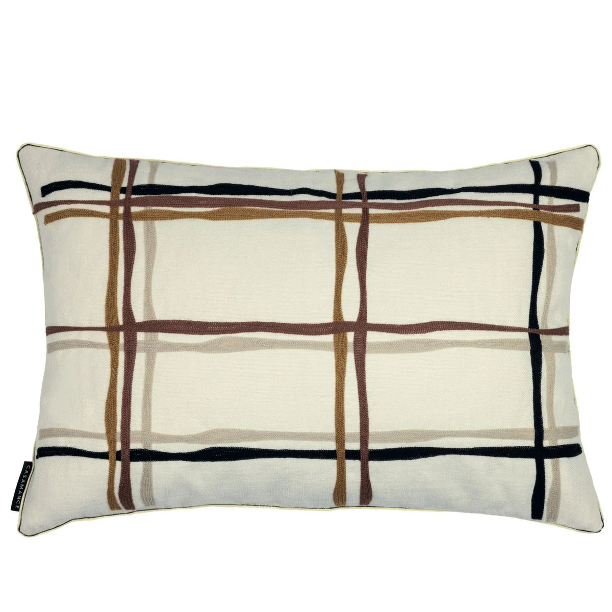 Casamance Oban cushion cover — Ocre Noir