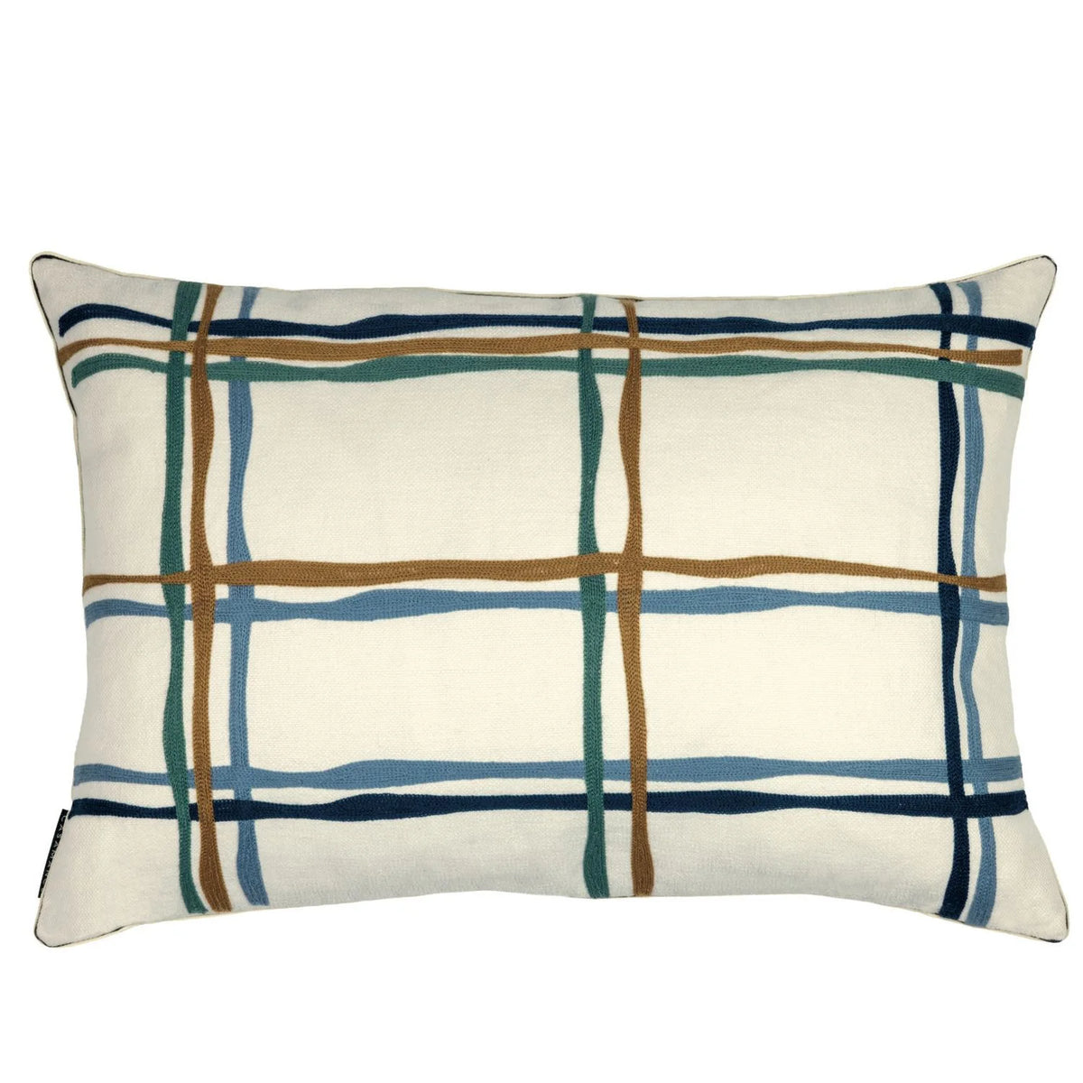 Casamance Oban cushion cover — Bleu Ocre