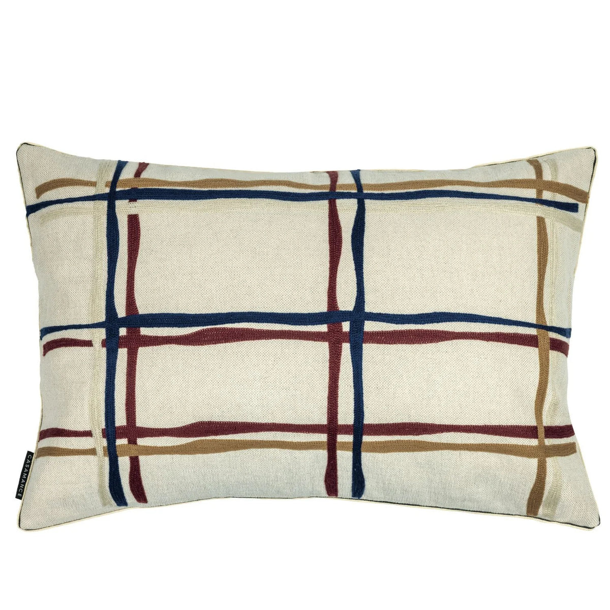 Casamance Oban cushion cover — Bleu Aubergine