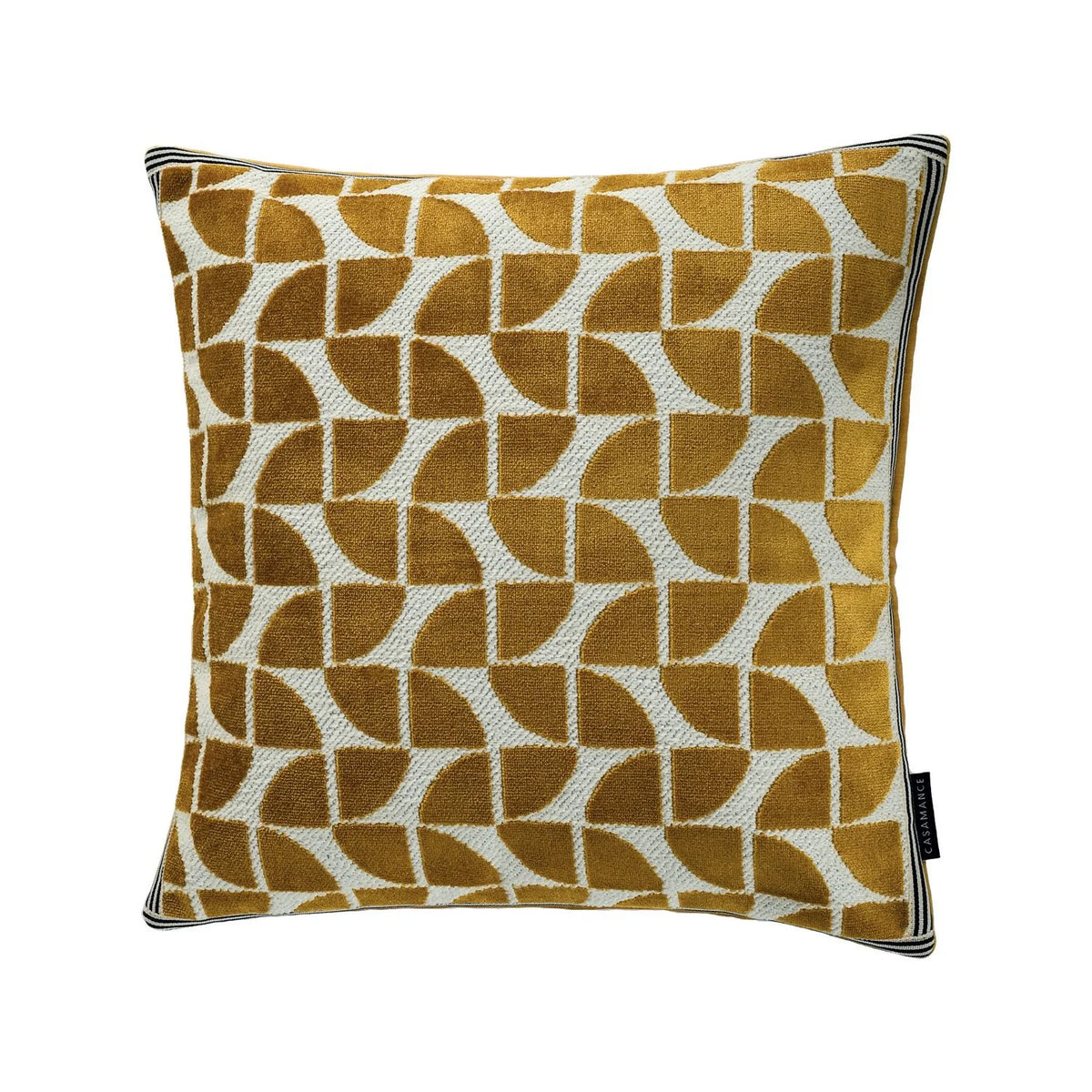 Casamance Oca cushion cover — Ocre