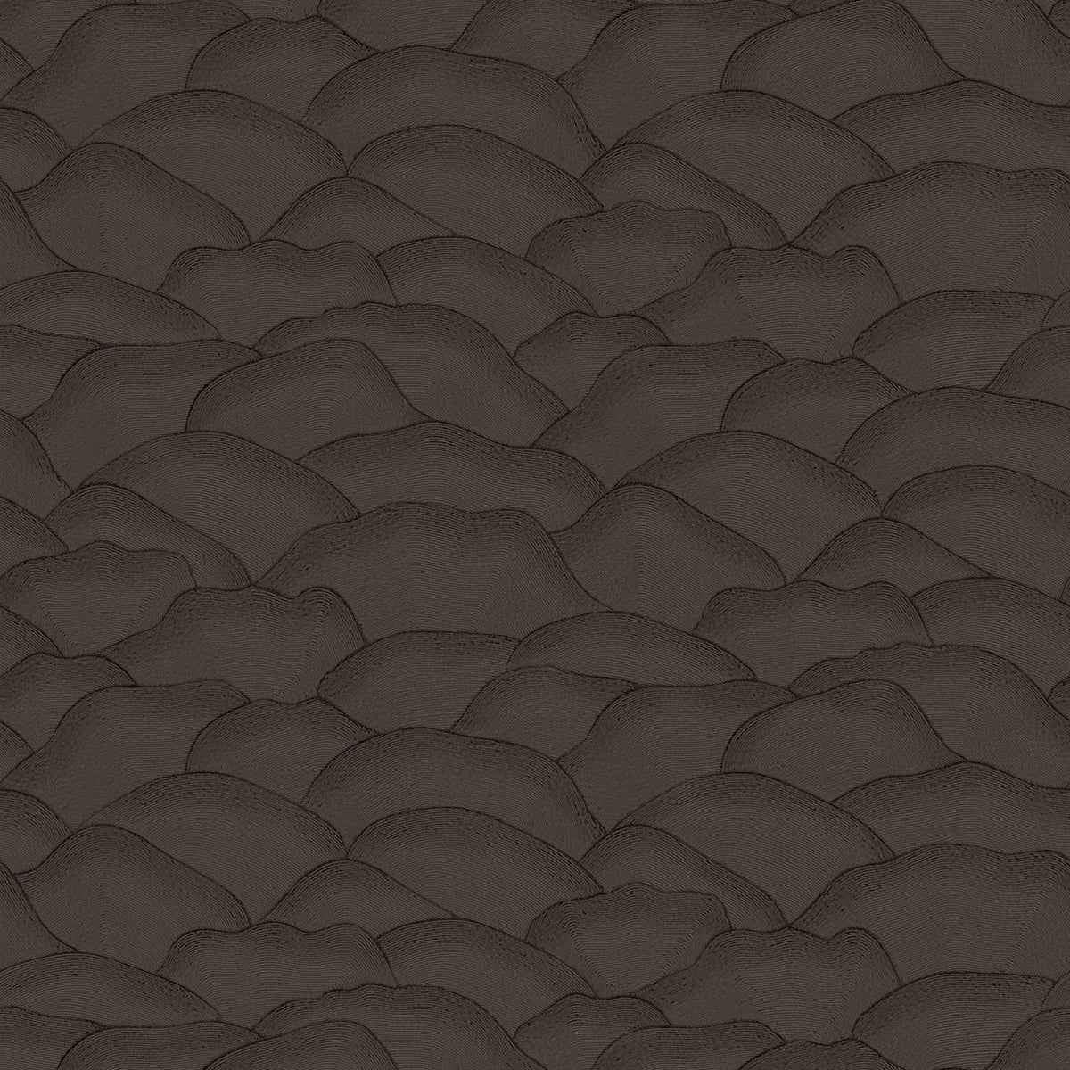 Casamance Ondula wallpaper — Ébène