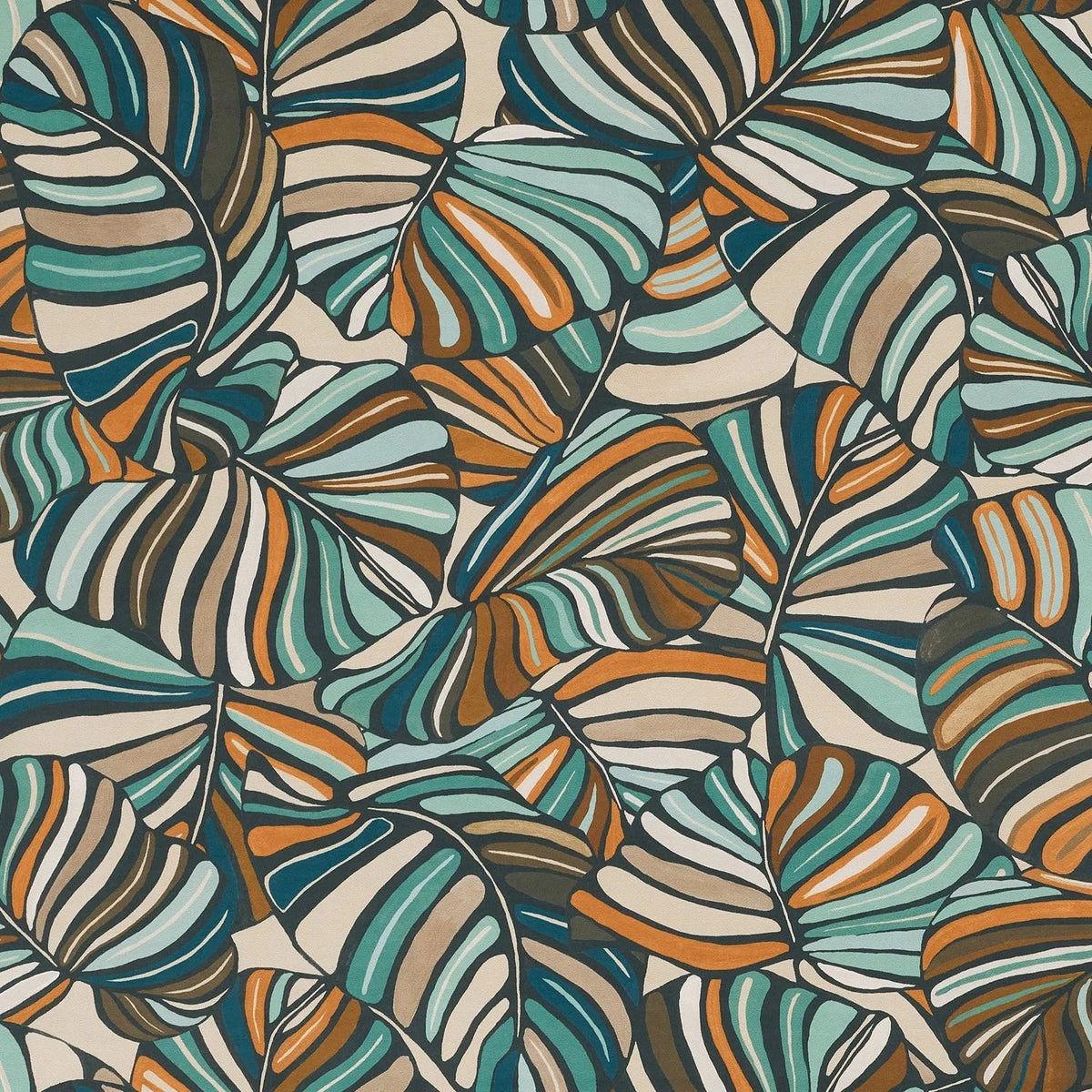 Casamance Pachira wallcovering — Céladon