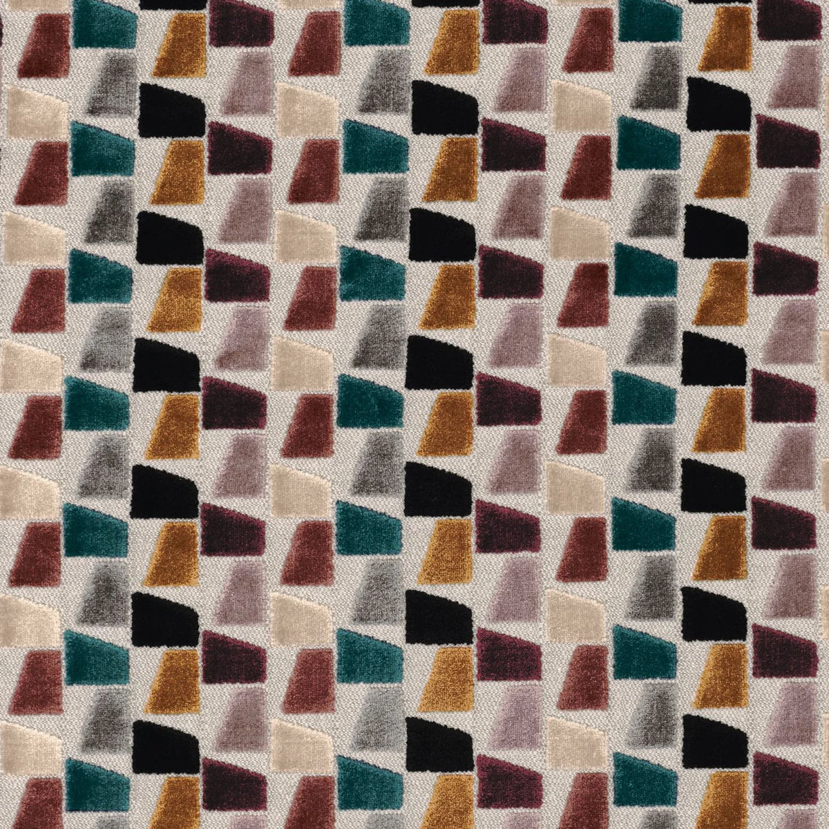 Casamance Paddington fabric — Parme Multico