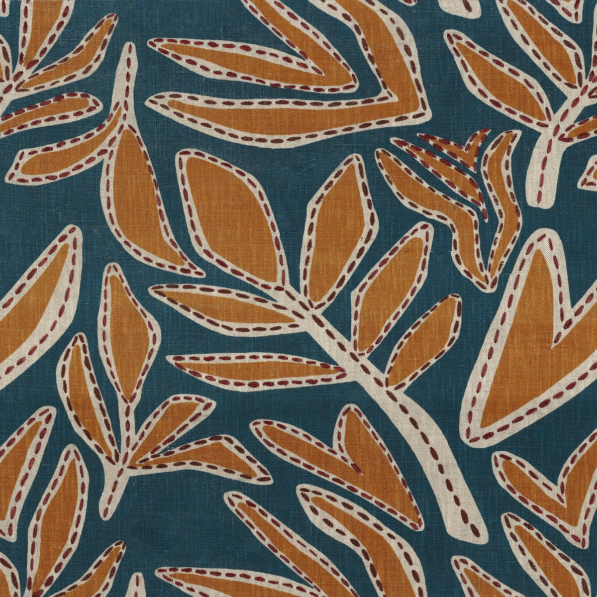 Casamance Padua fabric — Topaze Terre De Sienne