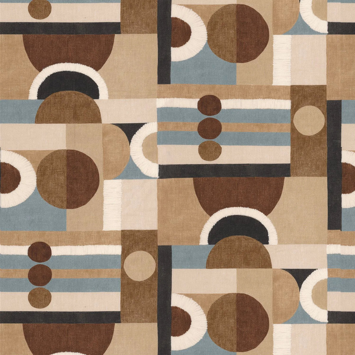 Casamance Paro fabric — Acajou Sable