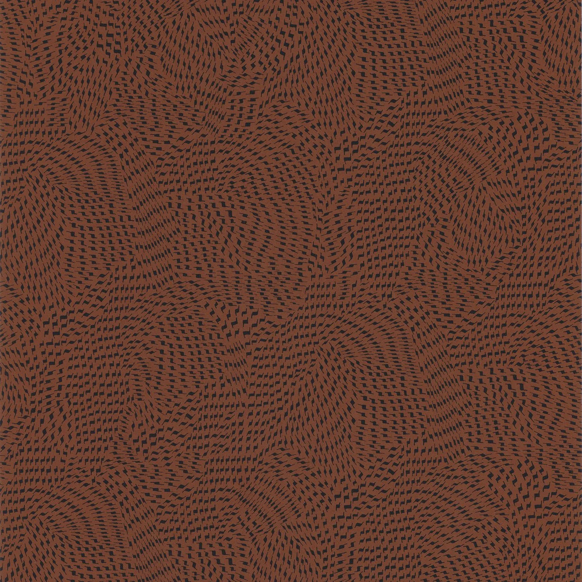 Casamance Passy wallpaper — Terracotta/Noir